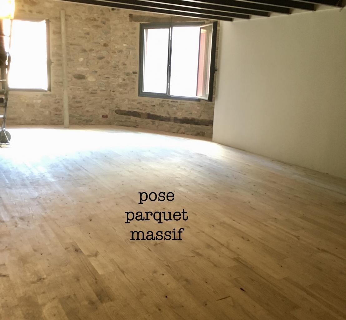 pose parquet massif